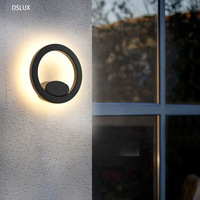 Lampe murale LED circulaire moderne en aluminium pour intérieur, décoration de la maison pour salon, chambre à coucher, chevet, escalier, couleur 3000K-6500K
