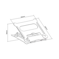AR-15 vente en gros pliable en aluminium pour ordinateur portable support pour ordinateur portable réglable en hauteur support pour ordinateur portable Support de bureau pour ordinateur portable bureau à domicile