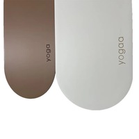 Nouvelle Capsule deux extrémités rondes Pu Yoga Mate caoutchouc naturel, extra Long personnalisé forme de marque ovale arqué courbe tapis de Yoga