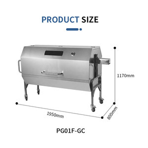 Griglia a Gas <span class=keywords><strong>per</strong></span> Barbecue all'Aperto con Girarrosto <span class=keywords><strong>per</strong></span> Maiale Intero e Agnello, Ideale <span class=keywords><strong>per</strong></span> Feste a Tema Calcistico - Product Image 2