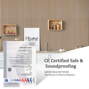 Panneau Acoustique Vente en Gros Éclairage Led Panneaux Acoustiques Panneau Mural Bois Couleur Chêne Neu. Holz Lot de 8 panneaux acoustiques muraux Isol - Product Image 6