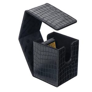 Premium PU Leather Card protettiva per custodia porta carte Twin Flip Deck per <span class=keywords><strong>Commander</strong></span> PVC Free Strong Magnet Card deck box - Product Image 1