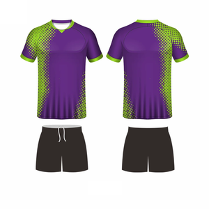 Nouveau design, maillot de football personnalisé pour adultes, sublimation, respirant, manches courtes, tissu polyester/coton, anti-transpiration, maillot d'équipe - Product Image 2