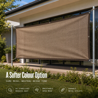 Voile d'ombrage en tissu maillé respirant HDPE pour fenêtres, résistant aux UV, protection solaire, voile pare-soleil