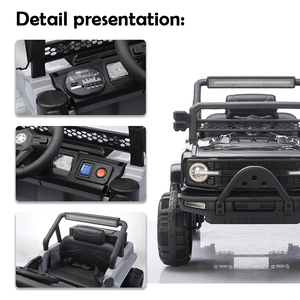 Wholesale 6 <b>Wheels</b> <b>Plastic</b> Kids Ride-on Toy Car with 12V Battery and Remote Control for 2-4 & 5-7 Years - Product Image 3
