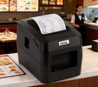 Imprimante de cuisine personnalisée 80 mm avec alarme sonore, rappel de commande, compatible Windows, Mac, Linux, Android, iOS (avec pilote)
