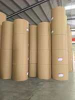 Nouveau rouleau géant de papier kraft brut Hanzhichen 95g/105g pour la fabrication de panneaux de refroidissement par évaporation en nid d'abeille et rideaux humides