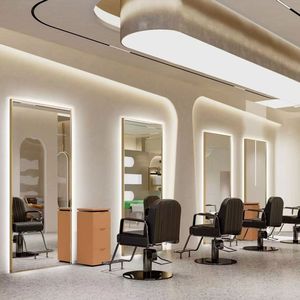 <span class=keywords><strong>Espejo</strong></span> de Peluquería <span class=keywords><strong>con</strong></span> Iluminación Específico para Salón K, Bordes Pulidos, Diseño Todo en Uno - Product Image 6