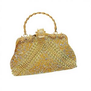 Nouveau Sac à Main en PVC Incrusté de Diamants, Forme Oreiller, Fermeture à Fermoir, Idéal pour Soirées et Banquets, Élégant pour Femmes Raffinées - Product Image 1