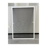 Pantalla retráctil multiusos para insectos, esquinas De plástico De alta durabilidad, perfil De aluminio iluminado