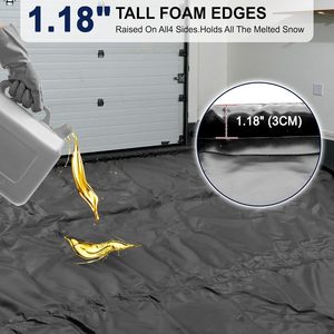 Tapis <span class=keywords><strong>de</strong></span> garage LIYUAN (7'9\" x 16') résistant et imperméable pour la neige, la glace, l'eau et la boue avec raclette - Product Image 4