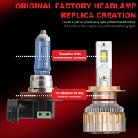 Lampu Mobil Premium H11 75W 6500Lm 6500K dari Aluminium Penerbangan F12 Berkualitas Tinggi untuk Meningkatkan Visual di Rak Toko Eceran Suku Cadang Mobil