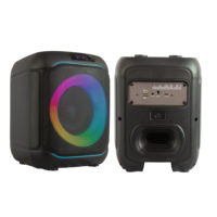 Altavoz Karaoke Portátil con Bluetooth, Inalámbrico, con Iluminación LED RGB, Radio DJ de Plástico, Gran Venta 2026