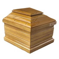 Suministros funerarios Fabricantes de fábrica Estilo europeo Urna de madera personalizada con tamaño personalizado y patrón de grabado Ataúdes de madera