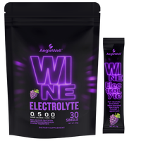 AegleWell Poudre d'électrolytes sans alcool, 5 électrolytes essentiels, sachet individuel, supplément d'hydratation pour l'entraînement et l'usage quotidien