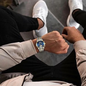 <span class=keywords><strong>Montre</strong></span> <span class=keywords><strong>Homme</strong></span> de Luxe Haut de Gamme en Acier Inoxydable Luminescente, <span class=keywords><strong>Montre</strong></span> Décontractée <span class=keywords><strong>Chic</strong></span> Étanche 3 ATM pour Sport et Extérieur - Product Image 5