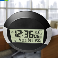 Intelligentes digitales Funkgerät Wanduhr Datum Alarm aufsteigendes Alarmsignal Wiederholungssignal Temperaturanzeige Countdown-für den Einsatz auf dem Desktop
