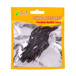 Hengjia 10cm Craw Crevettes Leurres Souples Naufrage Rapide 4 Couleurs Attirer Le <span class=keywords><strong>Poisson</strong></span> Avec Des Paillettes - Product Image 6