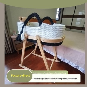 Panier de rangement ovale en coton tressé pour <span class=keywords><strong>lit</strong></span> de bébé, idéal pour le change de couches des nouveau-nés – Direct Usine - Product Image 2