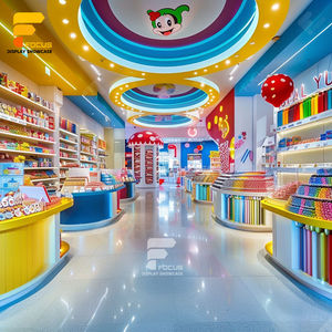 <span class=keywords><strong>Comptoir</strong></span> de <span class=keywords><strong>snack</strong></span> au design unique de magasin de noix Décor de chocolat géant Présentoir de bonbons Étagère Présentoir de bonbons avec lumières LED - Product Image 3