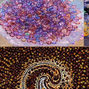 121 Cuentas Sueltas de Cristal de 8mm, 6x3mm, 450g, Cuentas de Vidrio de Colores Mezclados, Planas, para Hacer Joyería, Accesorios de Bricolaje - Product Image 3