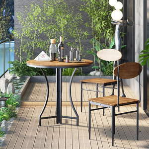 Nbhy 3 cái Nhà Bếp Có thể gập lại vòng ăn sáng Nook truy cập chiều cao Bảng quán rượu Bar ăn uống đặt bàn và ghế - Product Image 5