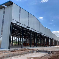 Atelier en structure d'acier durable pour entrepôt en acier sur mesure, certifié ISO 9001 et CE, modèle Q235B/Q355B, bâtiment en structure d'acier