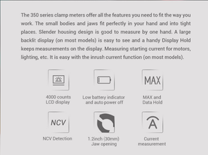 Kompakt dijital otomatik AC kelepçe metre çin üreticinin tercih edilen fiyat - Product Image 5