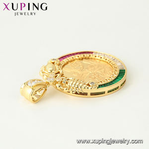 33125 xuping Pendentifs de mode plaqués <span class=keywords><strong>or</strong></span>, pièce commémorative <span class=keywords><strong>50</strong></span> <span class=keywords><strong>Pesos</strong></span>, pendentifs neutres, cadeau - Product Image 5