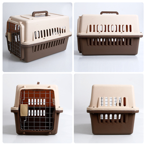Solid Color small portable airborne plastic shuttle box Breathable comfortable cat cages - Product Image 5