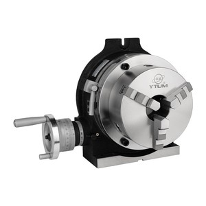 Tête d'indexage Tum 125 mm, mandrin à trois mors, plaque d'indexage manuelle pour fraiseuse, fonte TR200 - Product Image 2