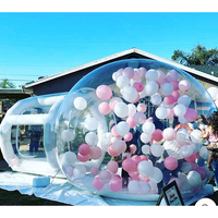 Nouvelle maison gonflable de rebond de bulle tente gonflable de maison d'amusement de ballon de dîner de bulle