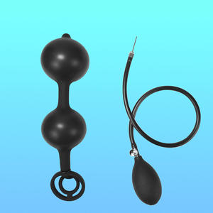 Tapón <span class=keywords><strong>anal</strong></span> de silicona líquida negra, tapón <span class=keywords><strong>anal</strong></span> sexual más seguro y juguete sexual inflable - Product Image 2
