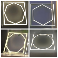 Plafonnier carré de haute qualité 595x595, panneau lumineux LED octogonal, panneau lumineux LED, luminaires modernes