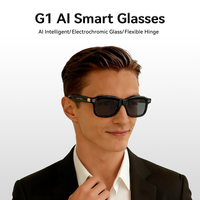 Lunettes Intelligentes avec Caméra 8MP, Verres Électrochromiques, Enregistrement Vidéo et Audio en Temps Réel, Bluetooth 5.4, Wi-Fi, Traduction et Reconnaissance IA