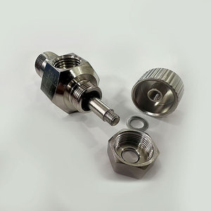 Nissin Needle Valve 1/4 In Brass High Temperature Pneumatic Gas Control 2-Way External Thread - Product Image 1