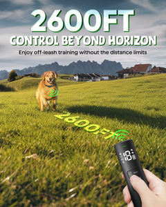 Collier de choc rechargeable Humane 2600FT pour chiens avec 3 modes de sécurité Collier électronique étanche IP67 pour toutes les tailles de chiens <span class=keywords><strong>Dog</strong></span> Trailer - Product Image 3