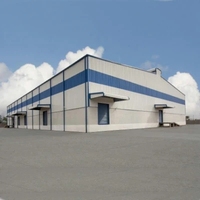 Boutique en structure métallique préfabriquée sur mesure avec plan et modèle 3D