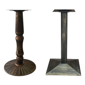 Base de Mesa Redonda de Hierro Resistente, Estilo Crisantemo, Pedestal de Columna Única, Mesas de Comedor para Restaurantes, Cafés y Centros Comerciales, Venta al Por Mayor - Product Image 1