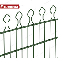 Clôtures métalliques décoratives à double fil horizontal à motif du Moyen-Orient au prix de gros