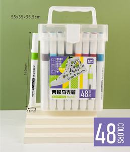 โรงงาน GF ขายส่งปากกาสีอะคริลิคหลายสี 12/24/36/48 สี สำหรับเด็กและผู้ใหญ่ วาดภาพ ระบายสีถาวร ปากกาสำหรับงานศิลปะ - Product Image 6