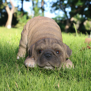 Conception personnalisée américain chien figurines france <span class=keywords><strong>bouledogue</strong></span>, résine chien figurines à francais $ - Product Image 1