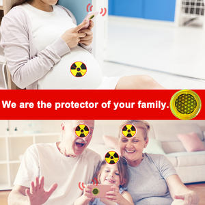 สติกเกอร์ป้องกันรังสีโทรศัพท์มือถือ 5G แบบกลมสีทอง ป้องกันคลื่นแม่เหล็กไฟฟ้า (EMF) บรรจุภัณฑ์แยกชิ้น - Product Image 6