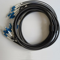 12 fibras LC UPC a LC UPC Pre-terminado (enrollado) para interiores de distribución Multifibra Cable/exteriores Modo único OS2 Cables de 2,0mm