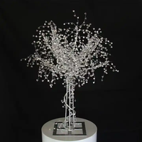 Zhuoyun Zhongshan usine lampadaire décoration de Table argent acrylique pièce maîtresse de mariage