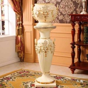 Vase colonne de style européen Décoration en céramique de pièce maîtresse de mariage de luxe - Product Image 2
