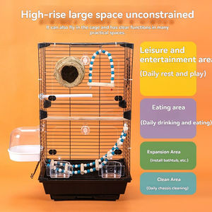 Ekolojik akıllı tasarım büyük Metal papağan Aviary Pet mağaza kanarya güvercin kuş <span class=keywords><strong>Cage</strong></span>' için üreme kafesi toptan tedarikçisi - Product Image 6