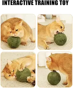 Boule géante énorme et grosse à cataire Jouet à mâcher pour chat Balle à lécher Boule naturelle super grande pour cataire