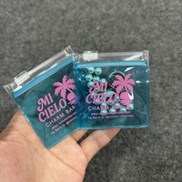 Sac à fermeture éclair en PVC transparent, petit sac en plastique semi-transparent avec fermeture à glissière, sacs avec logo pour l'emballage de bijoux et de cosmétiques