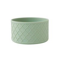 Manchon de pare-chocs en silicone moderne et écologique 3D Checker Texture pour accessoires de barre inférieure de gobelet-Protecteur de botte en acier inoxydable